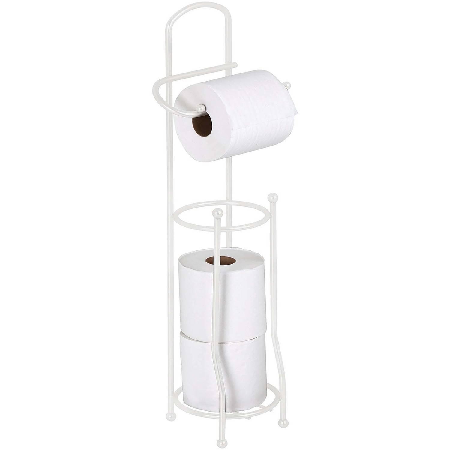 Bath Bliss Toilet Tissue Holder/Dispenser, White