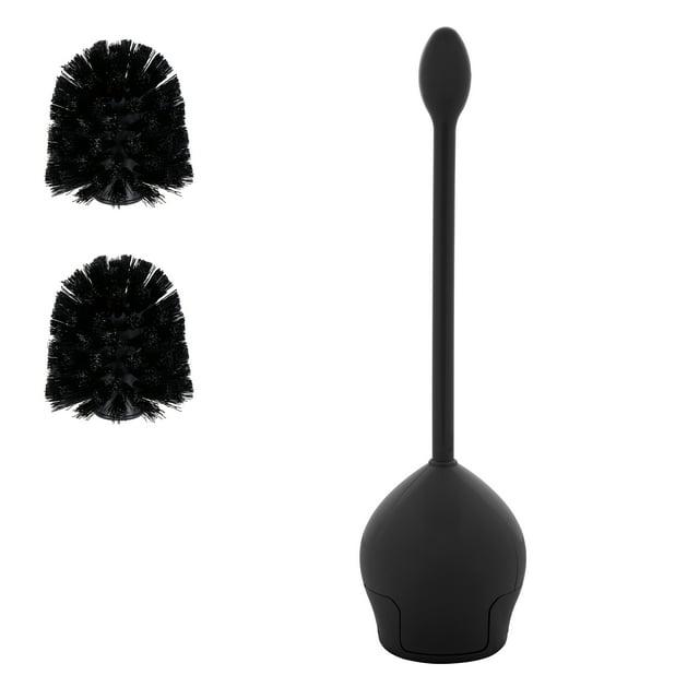 Bath Bliss Bath Bliss Firm Grip Tulip Toilet Bowl Brush with 2 Pack Replacement Brushes in