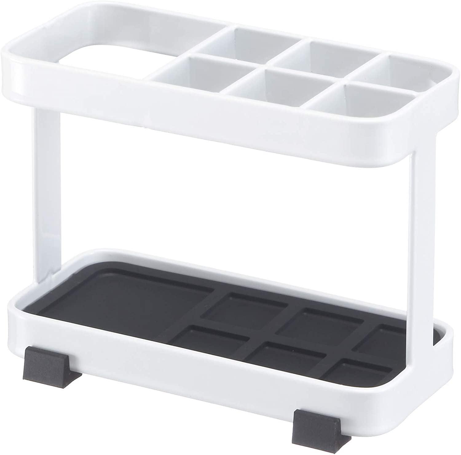Yamazaki Home Tower Yamazaki Home Toothbrush And Toothpaste Holder For Bathroom Countertop, Steel, Water Resistant