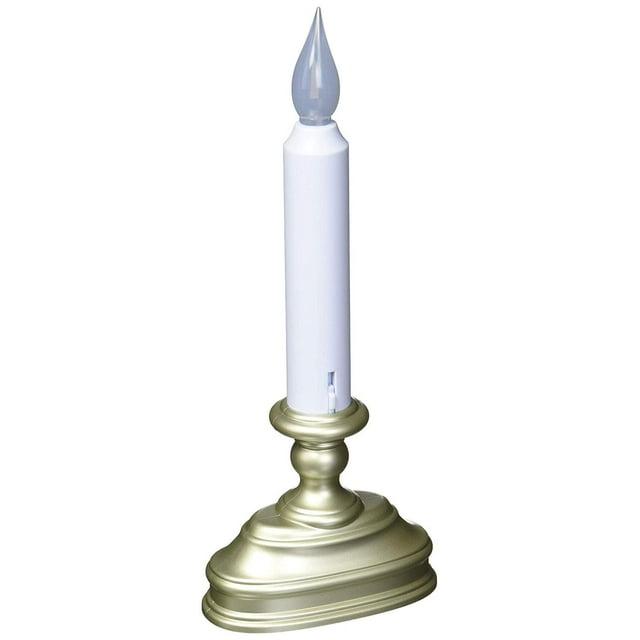 Battery Operated LED Window Candle with Sensor Pewter FPC1520P