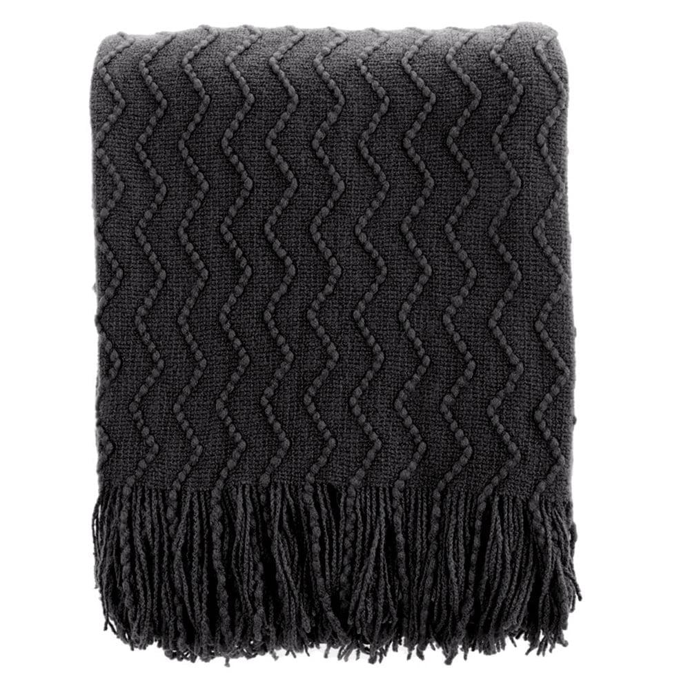 Battilo Home Throw Blanket for Couch, Textured Soft Throw Blankets, Decorative Knitted Blanket for Home Living Room Decor, 50"x60" | Wayfair