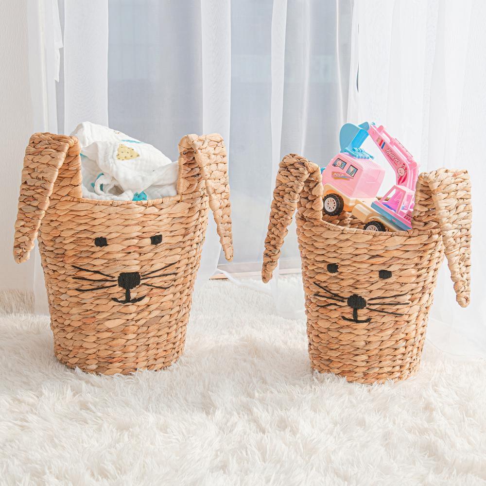 Wicker Laundry Set with Handles