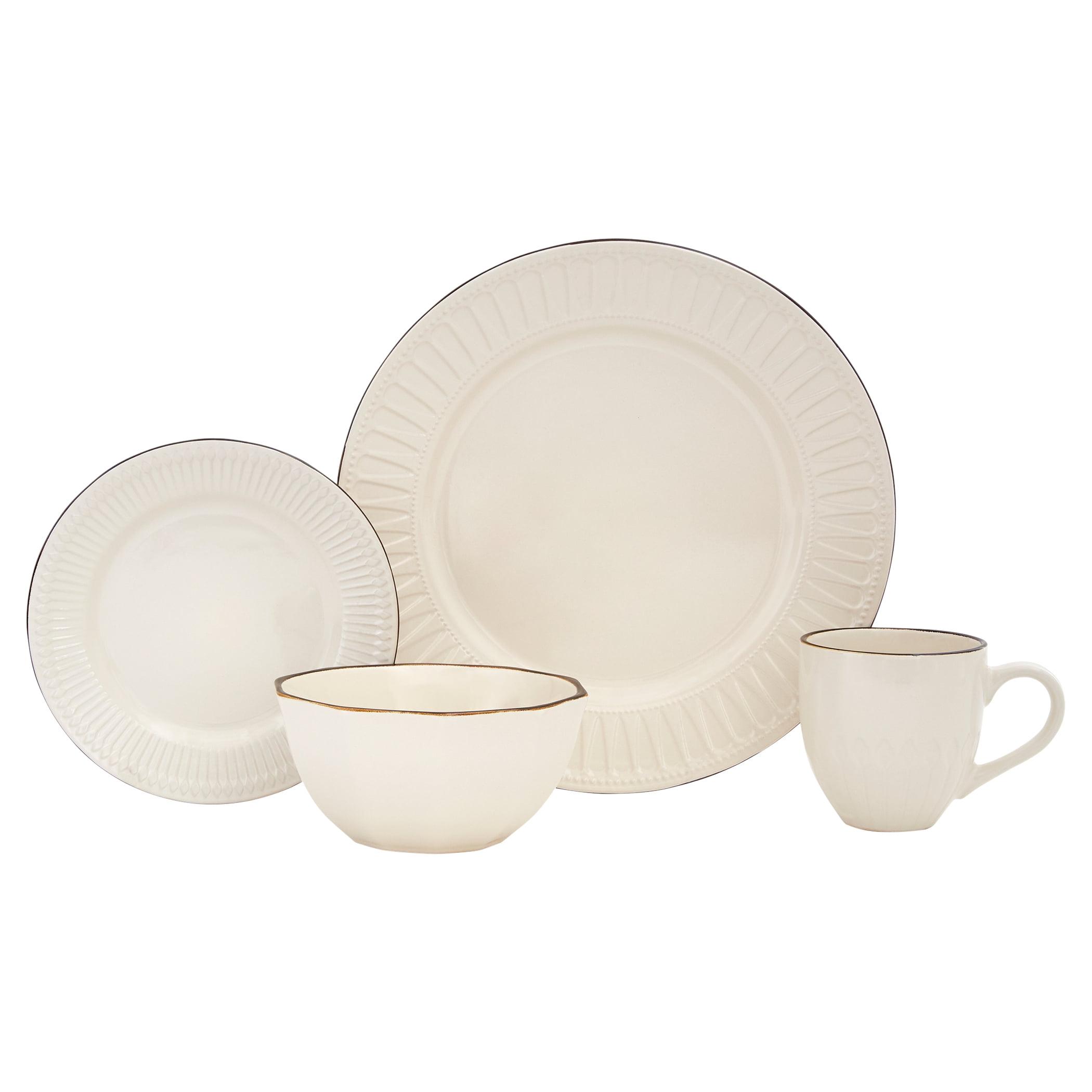 16 Piece Ceramic Dinnerware Set - Service for 4