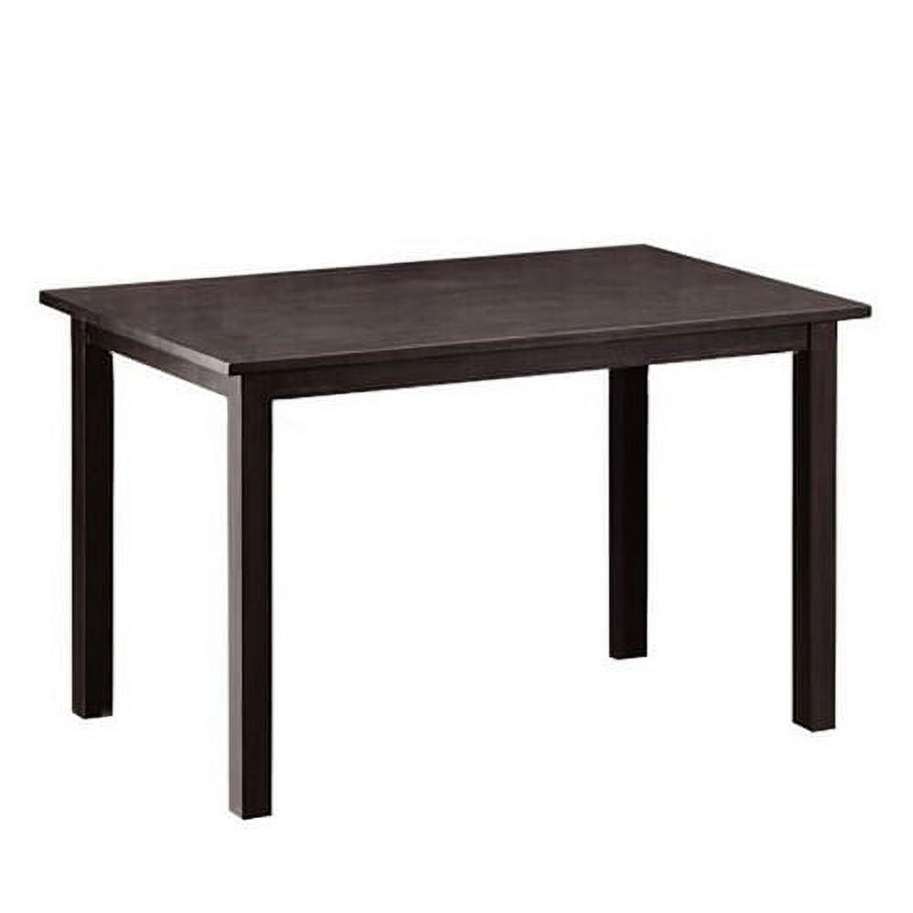 Andrew Modern Dining Table Dark Brown - Baxton Studio: Sturdy Rubberwood, Non-Extension, Seats 4