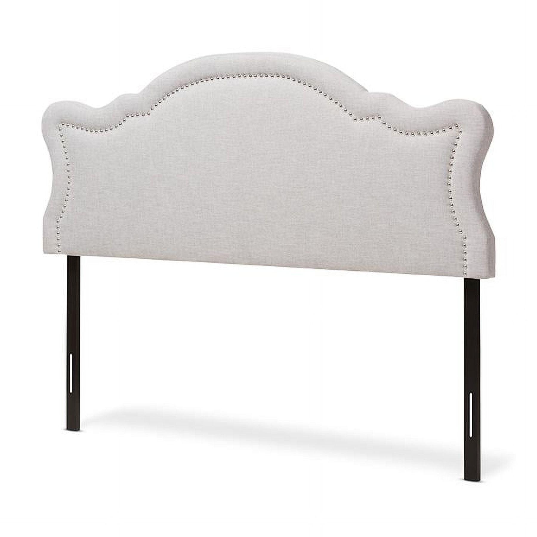 Queen Avery Modern and Contemporary Fabric Headboard Gray - Baxton Studio