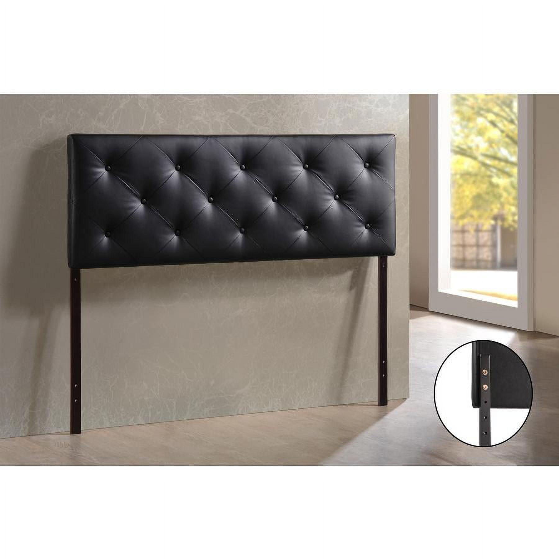 Baxton Studio Baltimore Faux Leather Tufted Full Panel Headboard