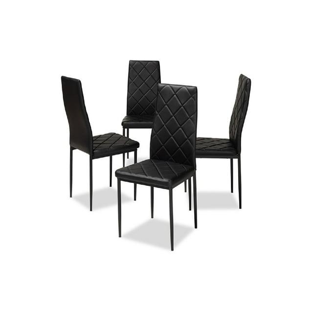 Dalisa 18.11'' H Tufted Faux Leather Upholstered Parsons Chair