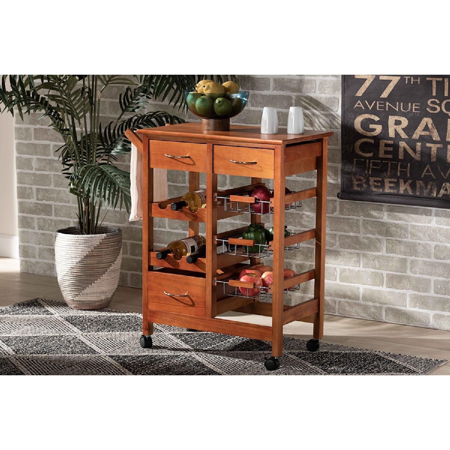 Wood Kitchen Cart