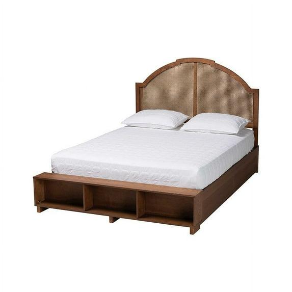 Bayou Breeze Baxton Studio Besim Mid-Century Brown Storage Bed