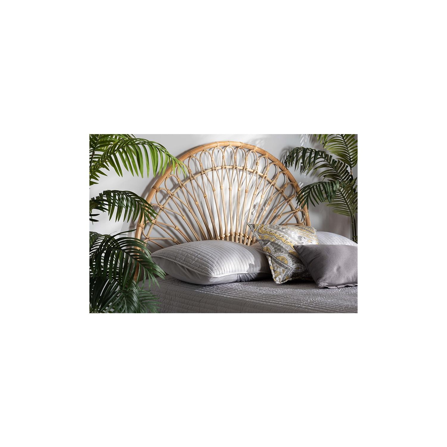 Bayou Breeze Wicker/Rattan Open-Frame Headboard
