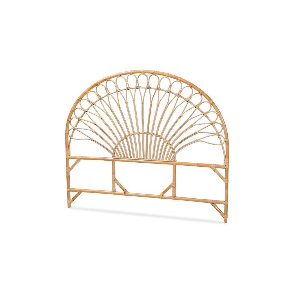 bali & pari Bohemian Natural Rattan Queen Size Standalone Headboard