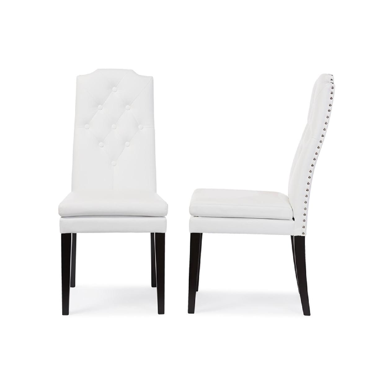 Set of 2 Dylin Modern and Contemporary Faux Leather Dining Chairs - Baxton Studio