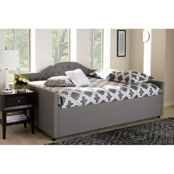 Baxton Studio Eliza Modern and Contemporary Fabric Upholstered Daybed