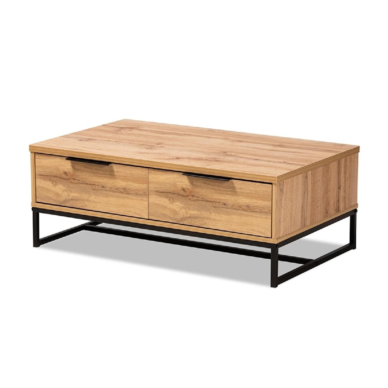 Aalijah Solid Wood Top Coffee Table