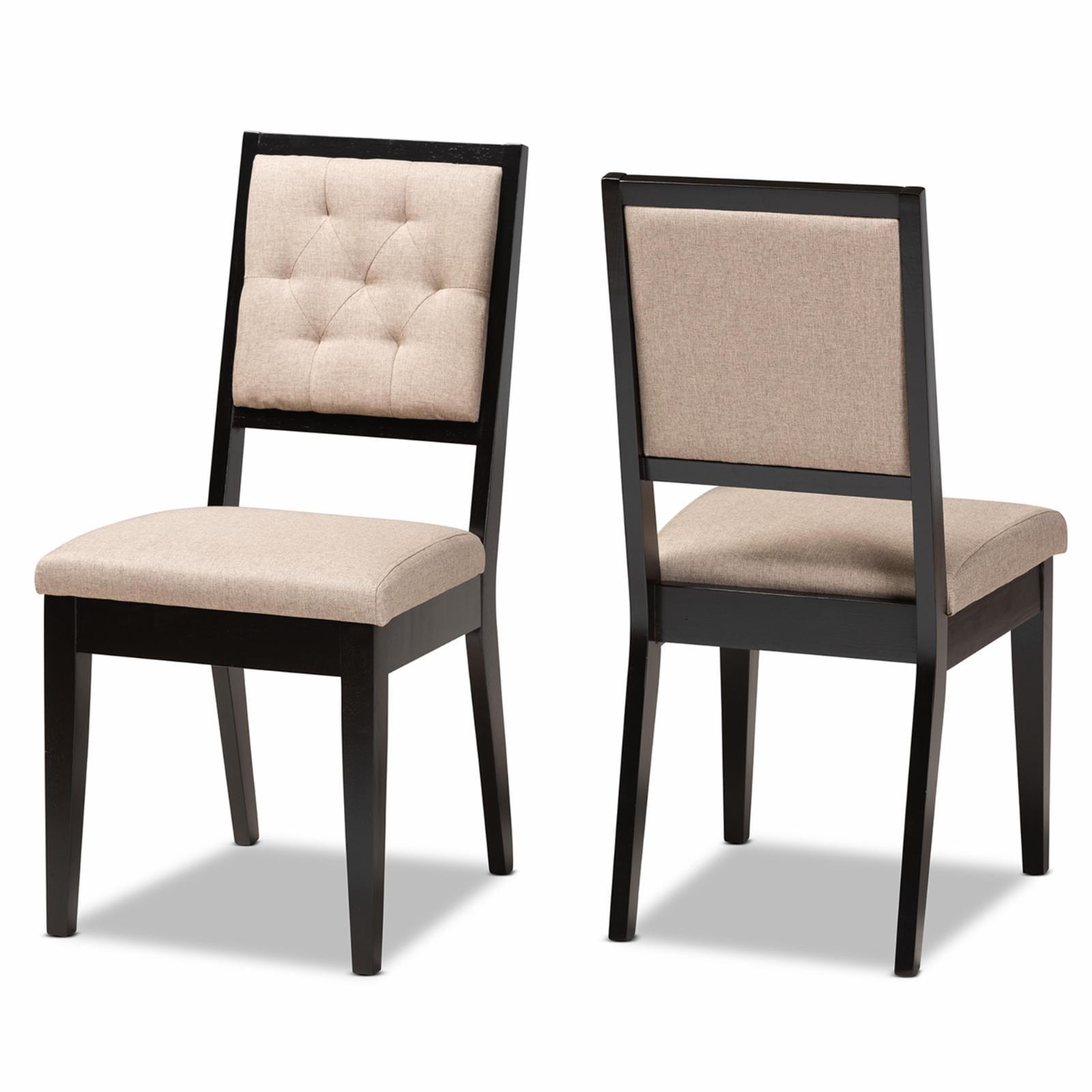 2pc Gideon Wood Dining Chair Set - Baxton Studio