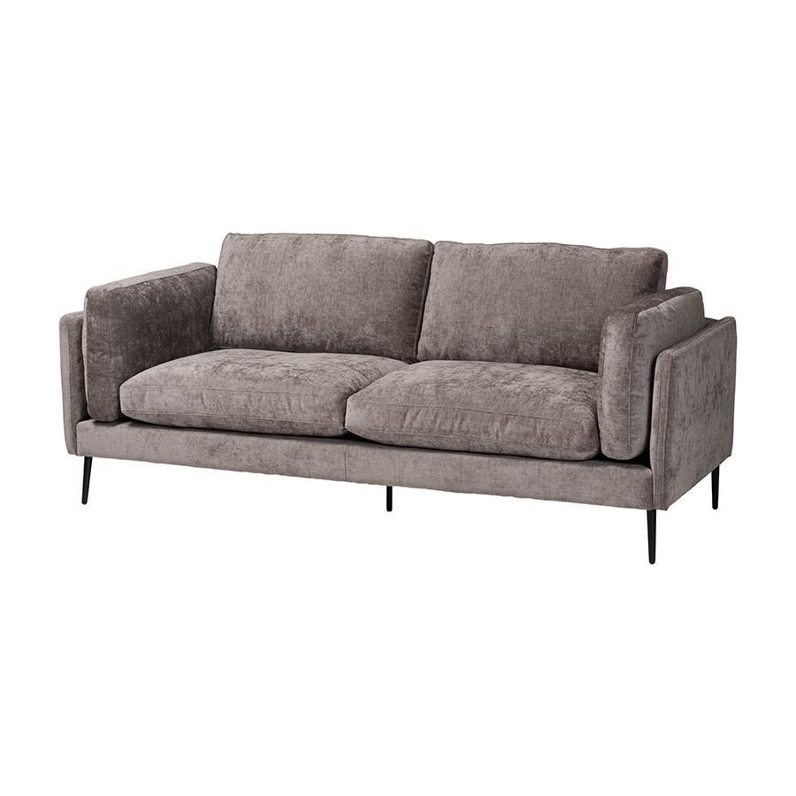 Holton 83'' Gray Fabric Sofa with Eucalyptus Wood Frame