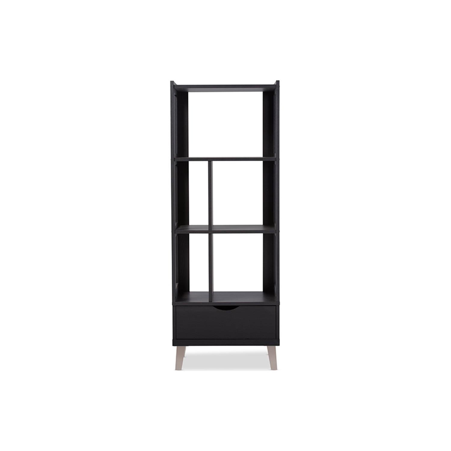 Baxton Studio Kalien Bookcase in Espresso