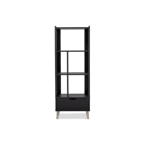 Baxton Studio Kalien Bookcase in Espresso