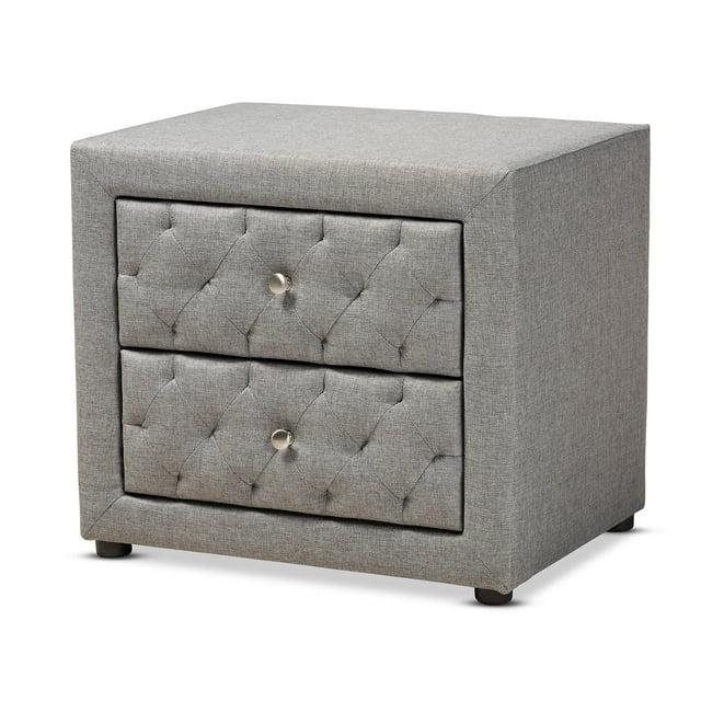 Lepine 2 - Drawer Wood Nightstand - Baxton Studio
