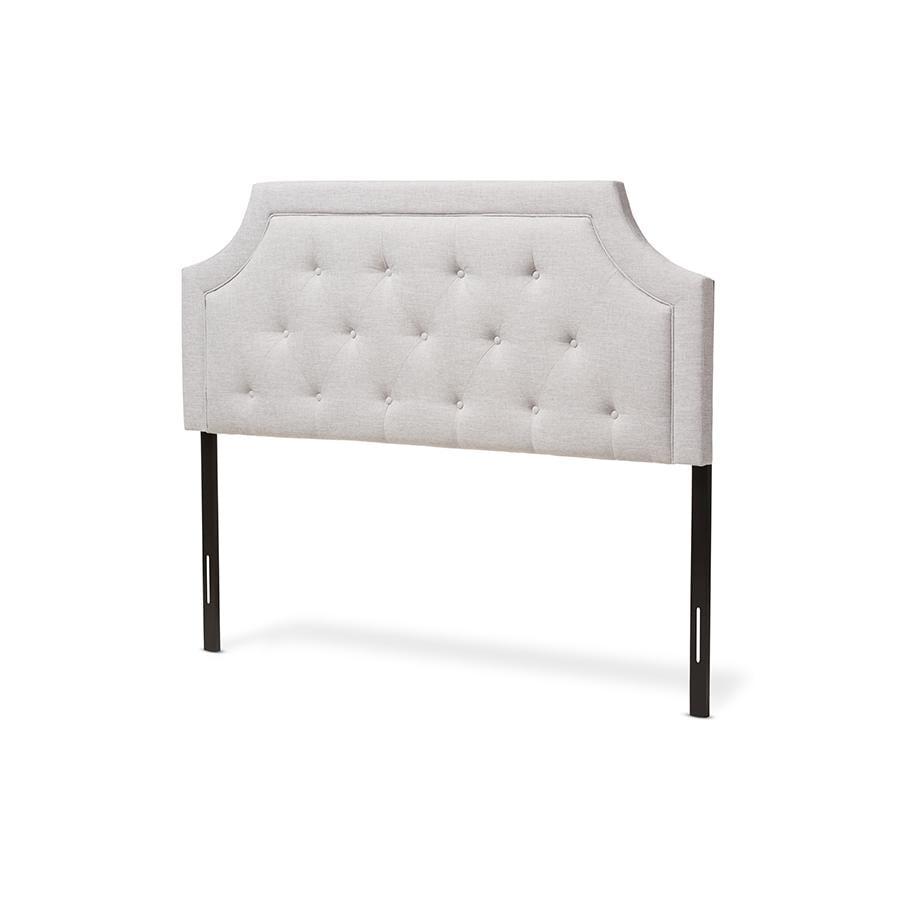 Mars Modern And Contemporary Fabric Headboard Gray - Baxton Studio