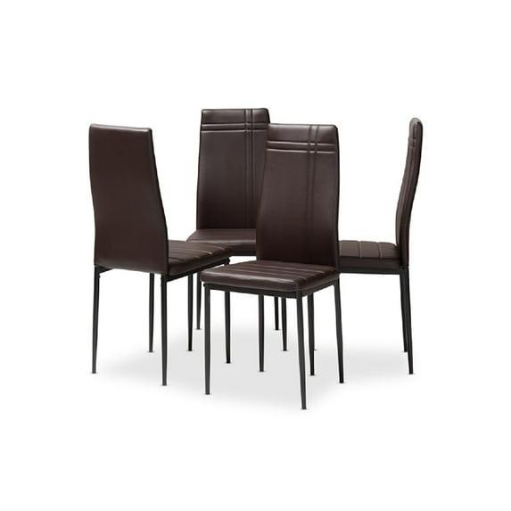 Chavelle 22'' H Faux Leather Upholstered Parsons Chair