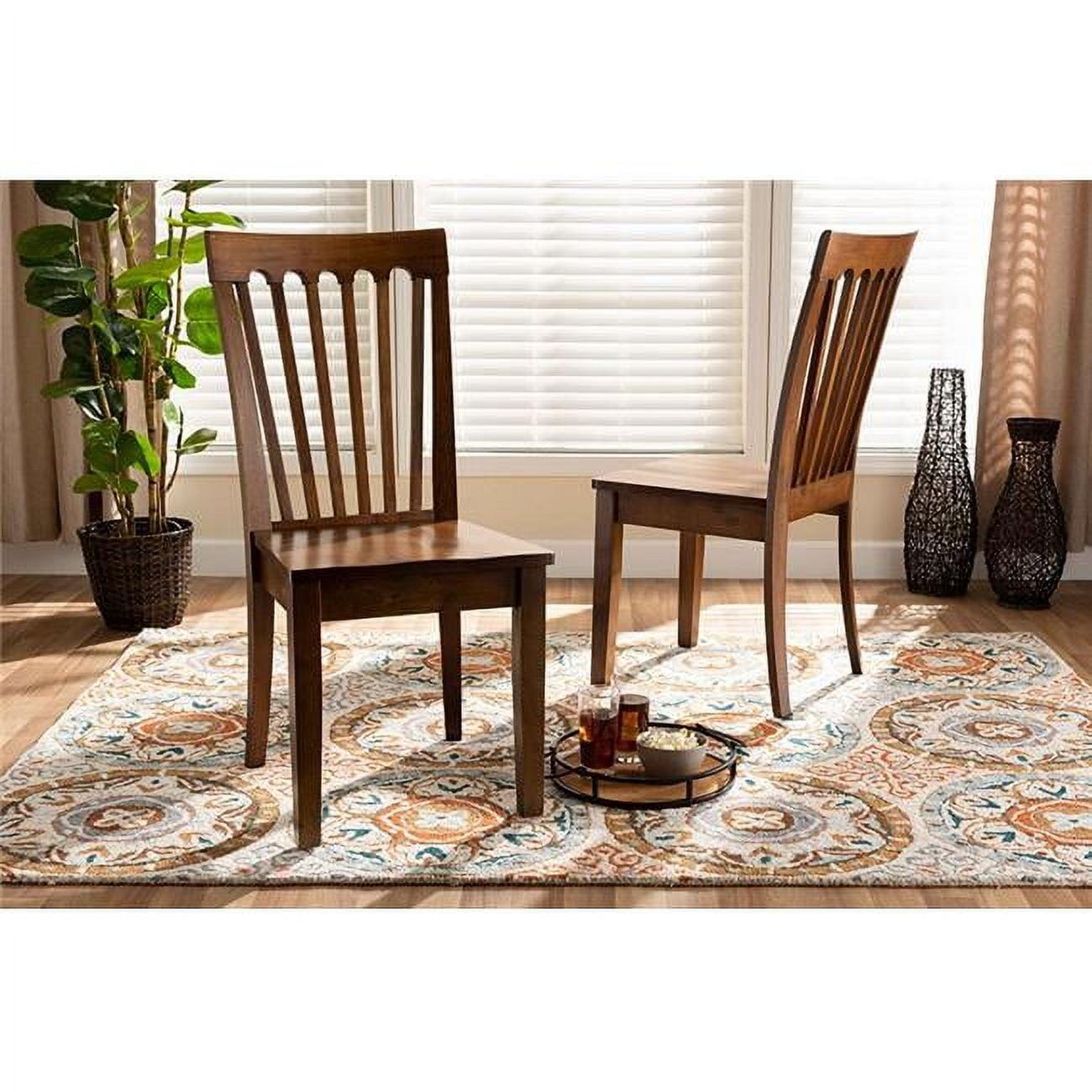 2pc Minette Wood Dining Chair Set - Baxton Studio