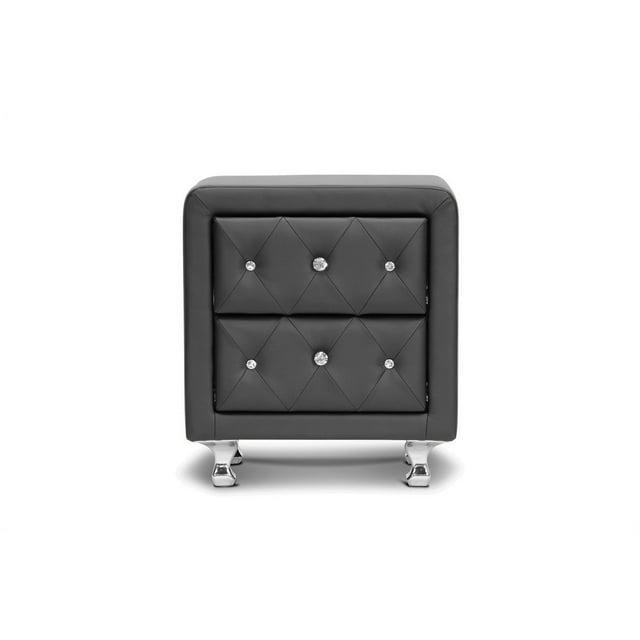 Stella Crystal Modern Nightstand - Baxton Studio