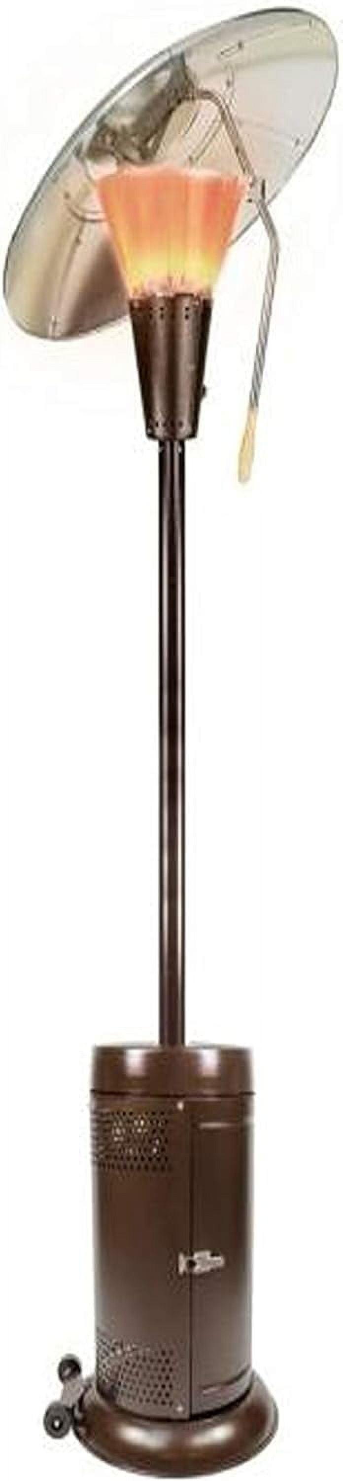 Bronze 38,200 BTU Propane Standing Patio Heater with Reflectors