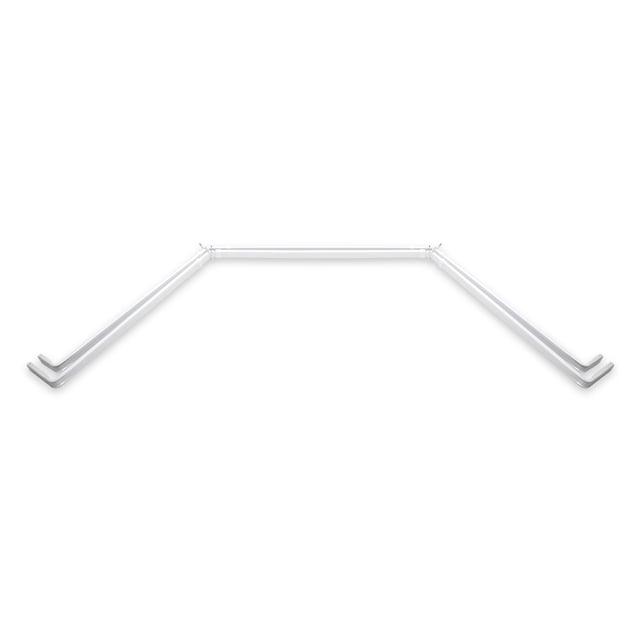 Symple Stuff Bencomo Adjustable Bay Window Single Curtain Rod