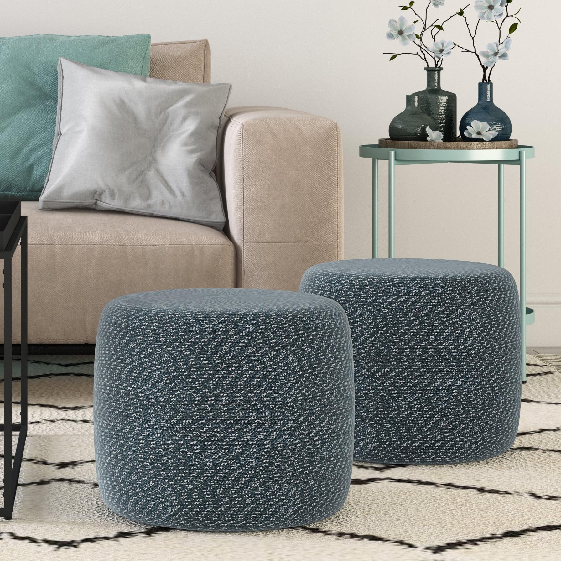 Simpli Home Bayley Upholstered Pouf