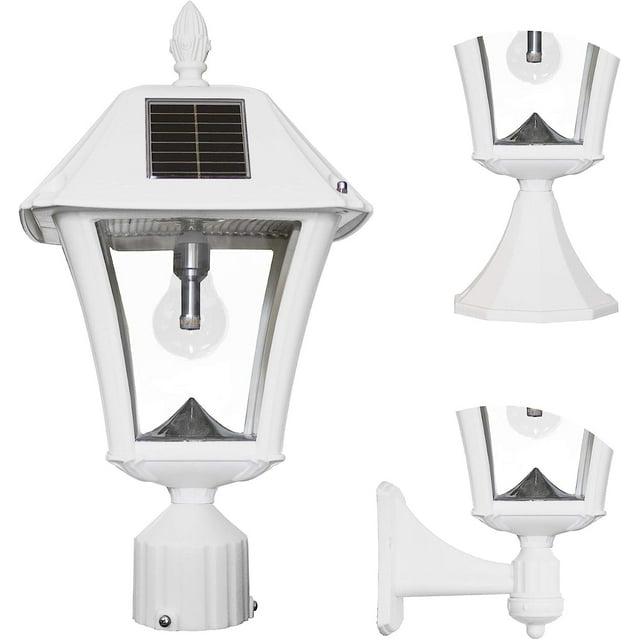 Baytown Ii Bulb Solar Light - Warm White LEDs- Wall/pier/ 3 Inch Fitter Mounts