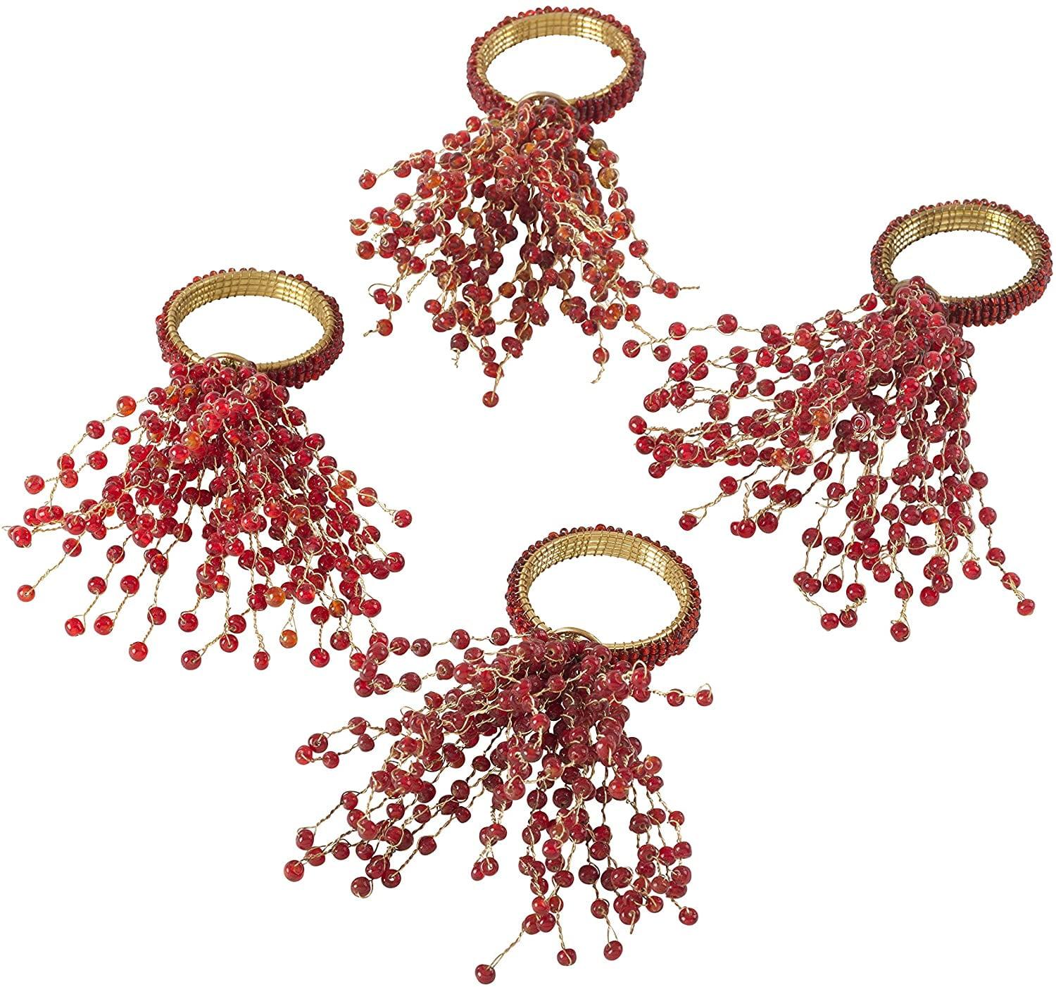 Beaded Design Napkin Ring