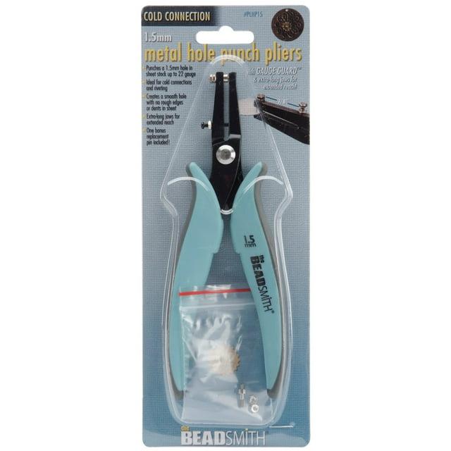 Beadsmith PLHP15 Metal Hole Punch Pliers for Sheet Metal, 1.5mm