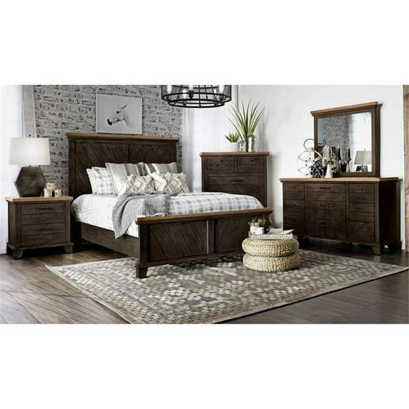 Bear Creek Chocolate and Honey Brown King 6-Piece Bedroom Set
