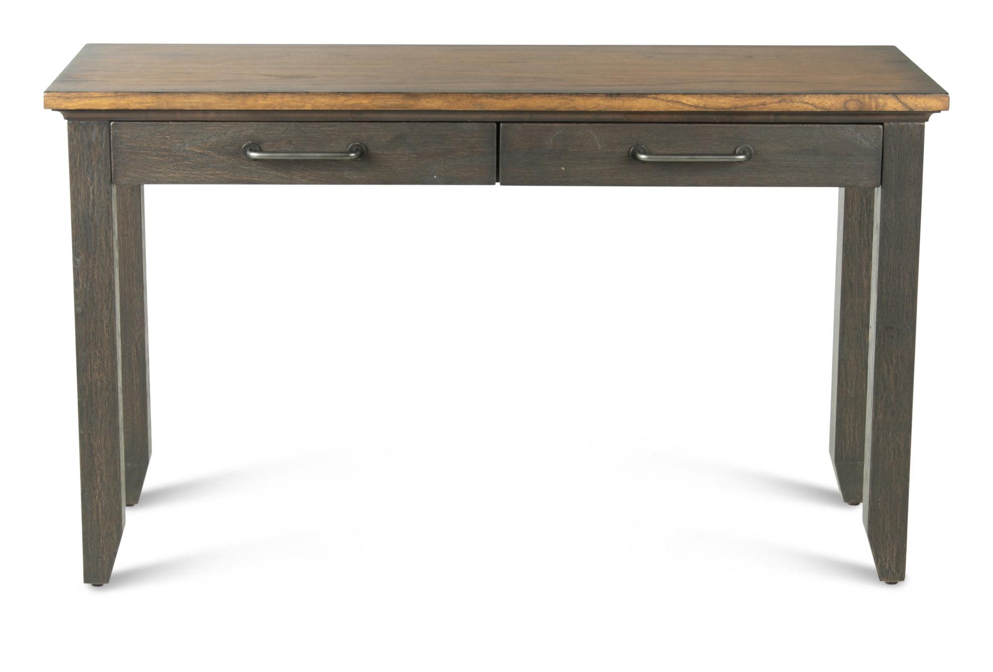 Bear Creek Sofa Table Brown - Steve Silver Co.: Rustic Two-Tone, Tapered Legs, 2 Drawers