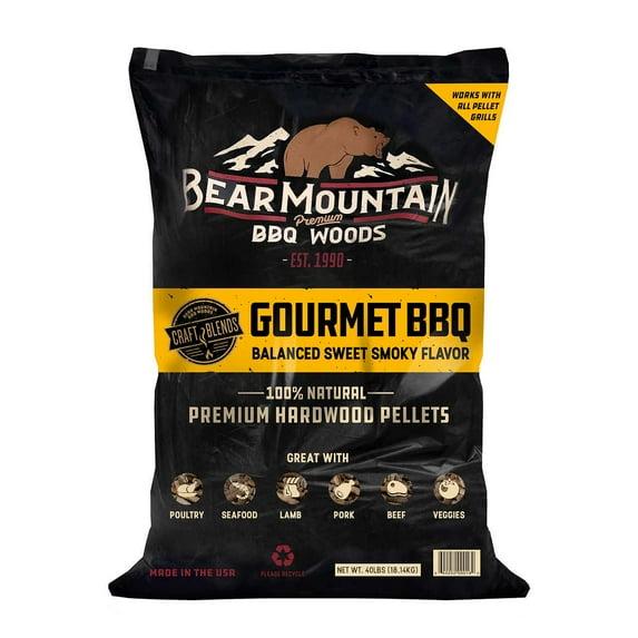 Bear Mountain BBQ Premium All Natural Earthy and Bold Oak Smoker Wood Chip Pellets For Outdoor Gas, Charcoal, and Electric Grills, 40 Pound Bag