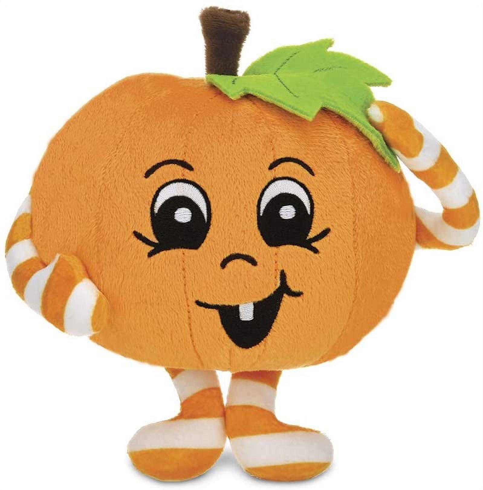 Bearington Carver Pumpkin Mini Plush, 5 Inch Halloween Toys for Kids