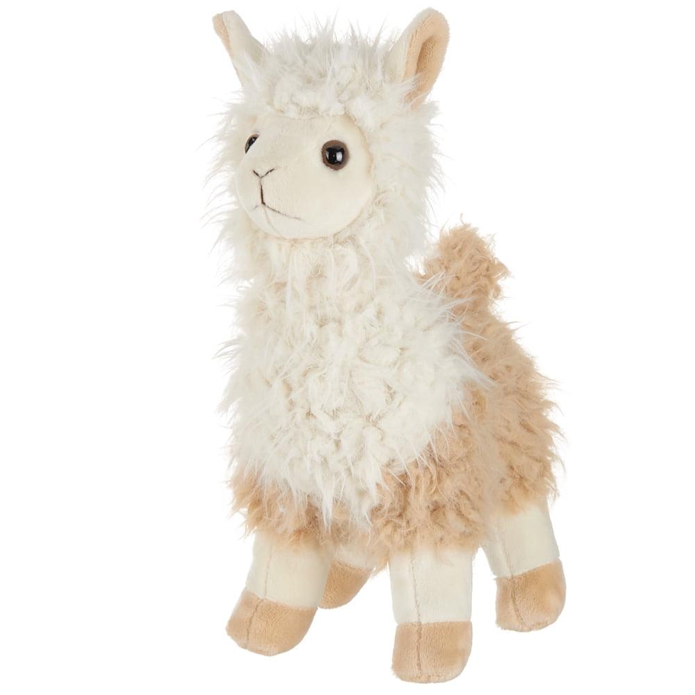 Bearington Llamar Plush Llama Stuffed Animal, 10" Brown and White