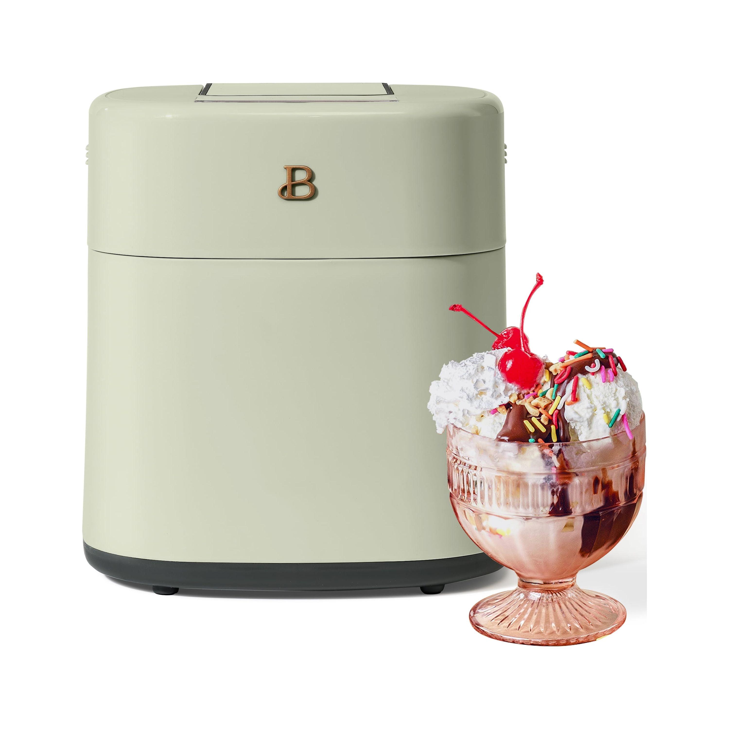 Beautiful 1.5 Qt Ice Cream Maker with Touch Activated Display, Sage Green by Drew Barrymore