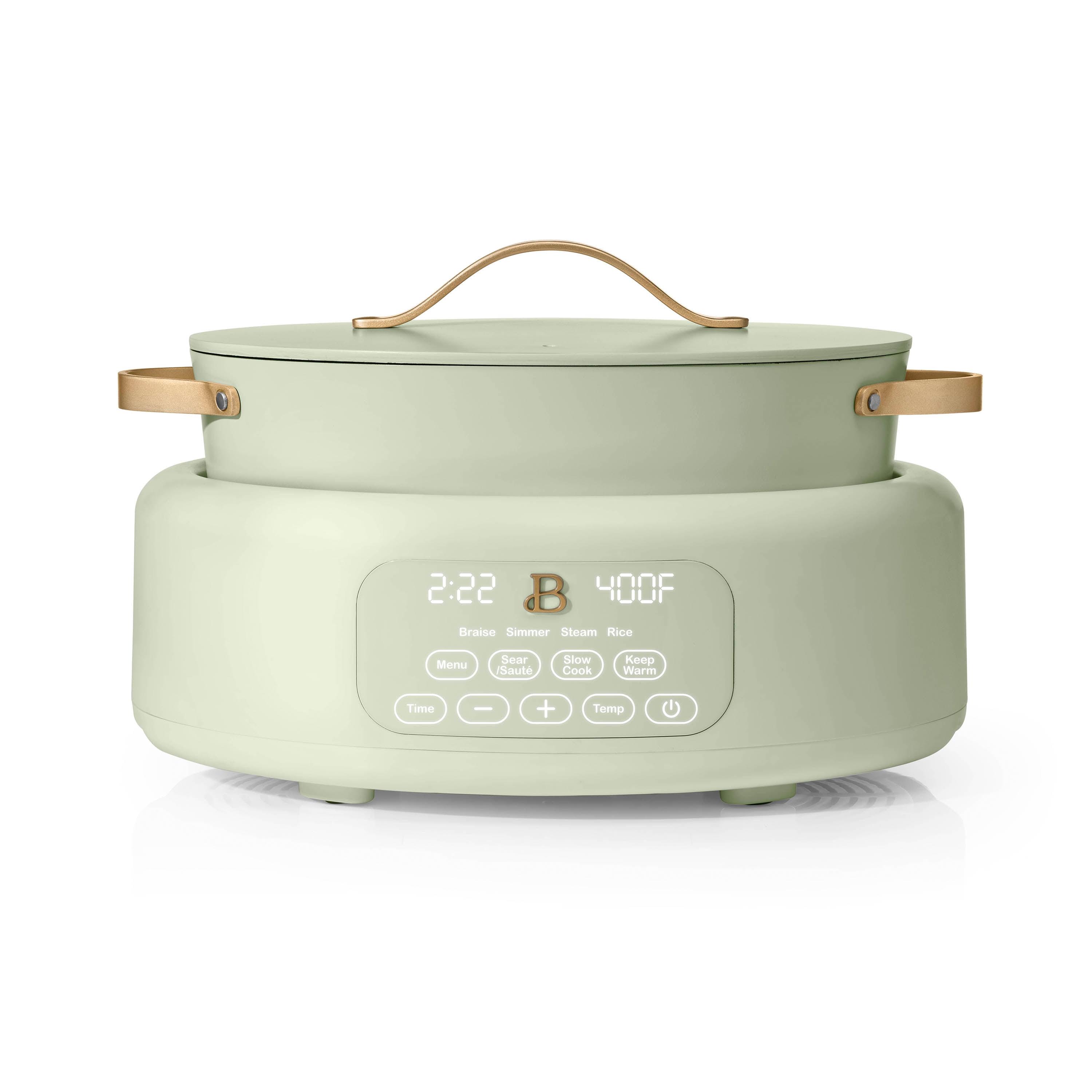 Beautiful 10 in 1, 6 Qt Electric Multi-Cooker, Sage Green by Drew Barrymore