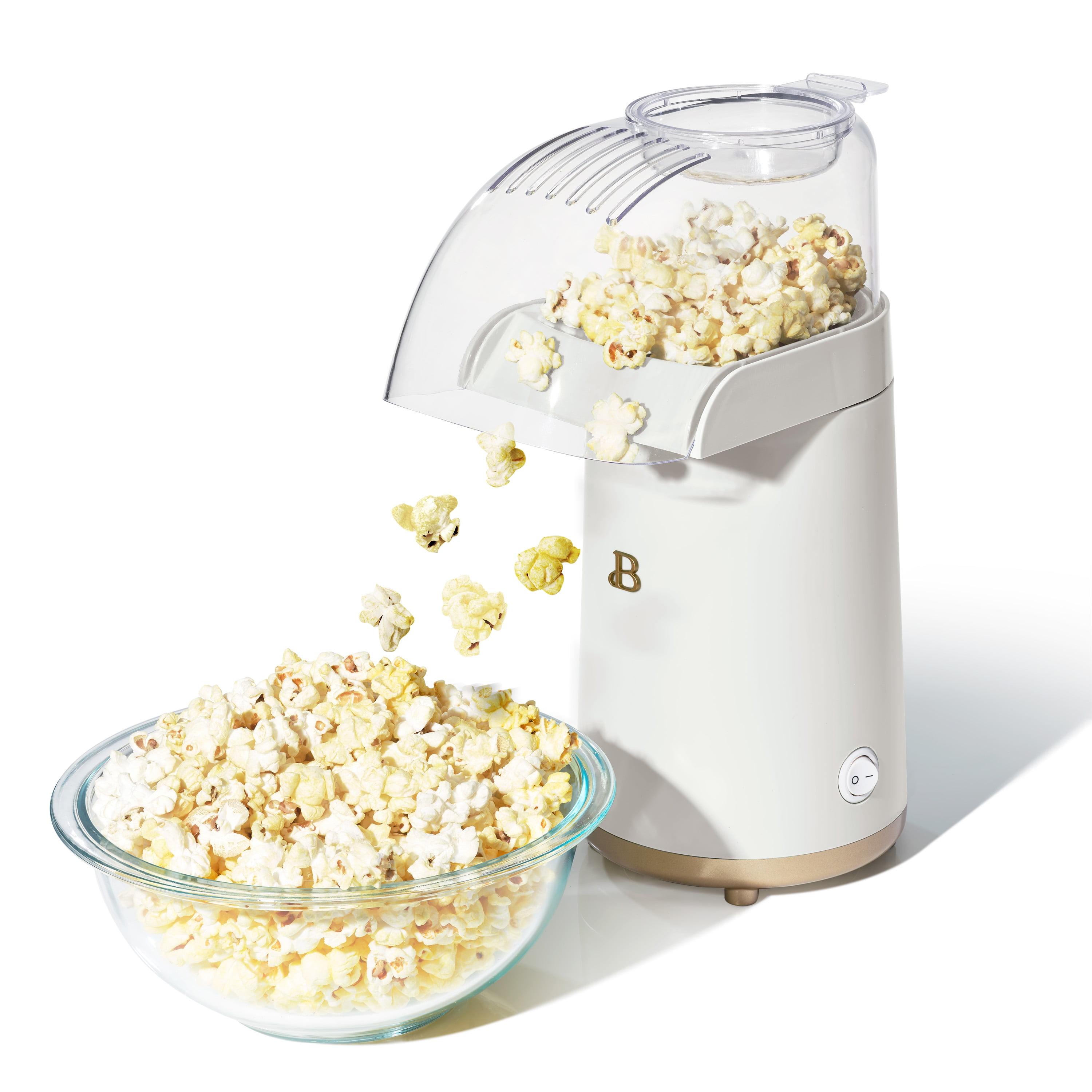 Beautiful 16 Cup Hot Air Electric Popcorn Maker, White Icing by Drew Barrymore