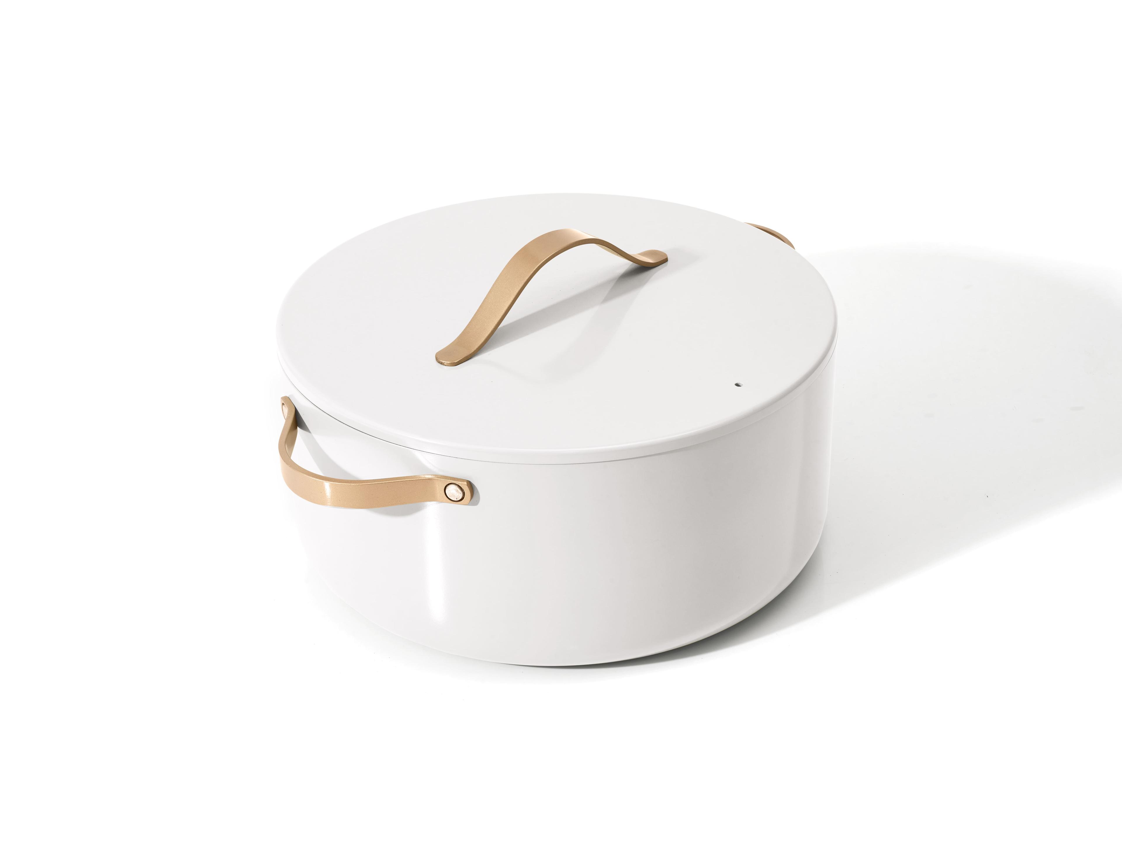 White Ceramic Non-Stick 5 Quart Dutch Oven