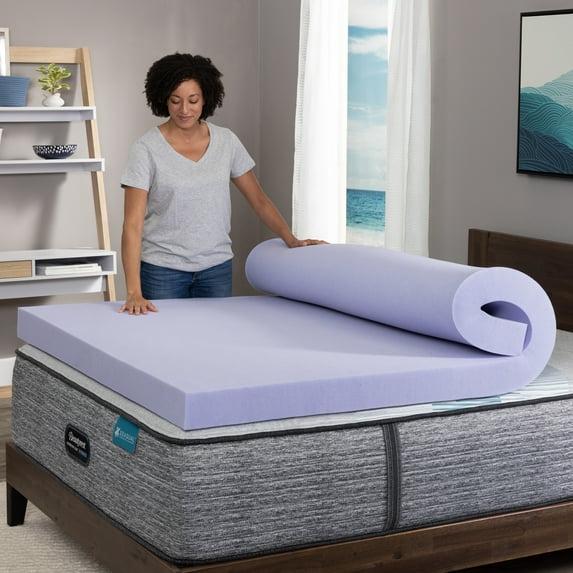Beautyrest 3" Aloe Gel Memory Foam Mattress Topper, Queen - Pressure Relieving
