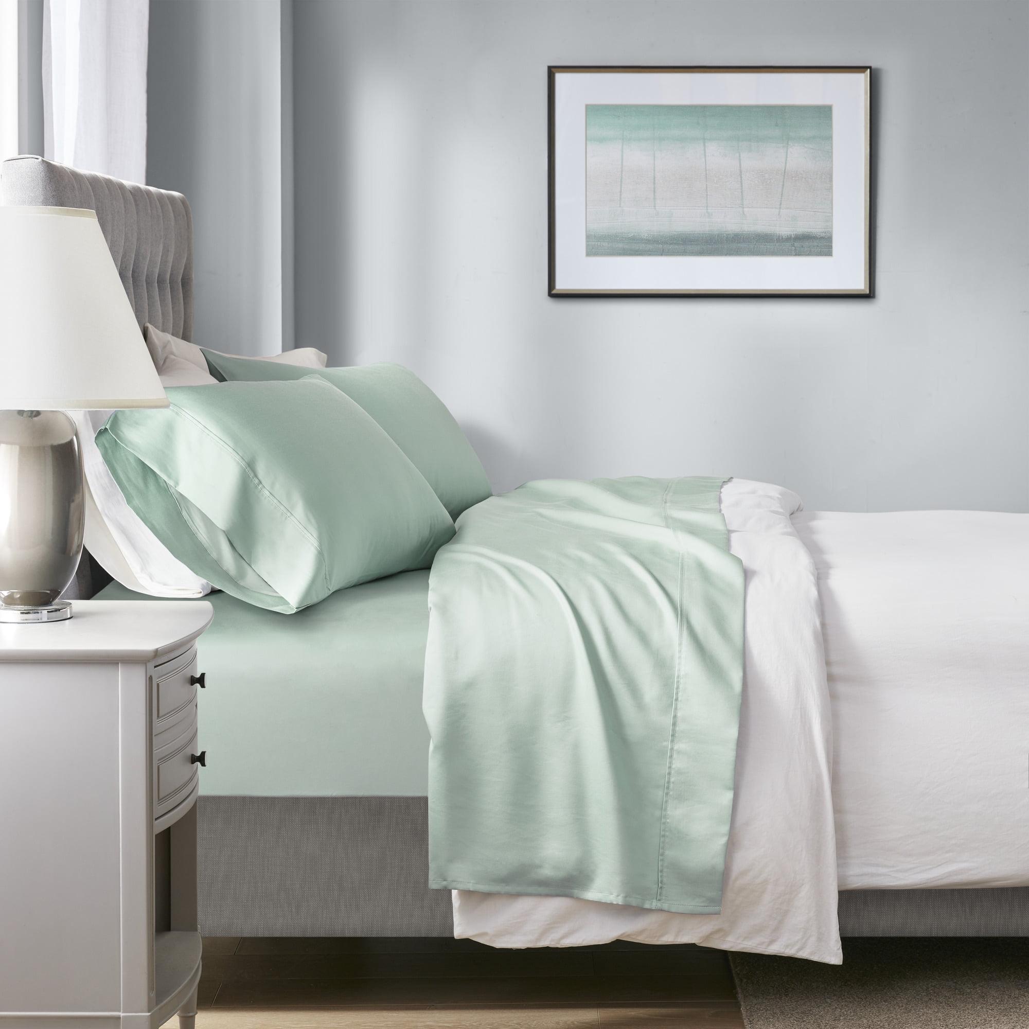 Seafoam Queen 1000 Thread Count Cotton-Polyester Cooling Sheet Set