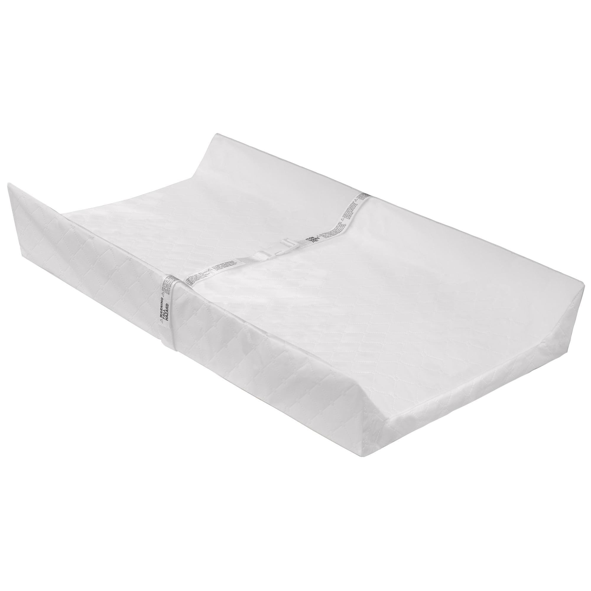 White Foam Contoured Changing Pad with Waterproof Cover