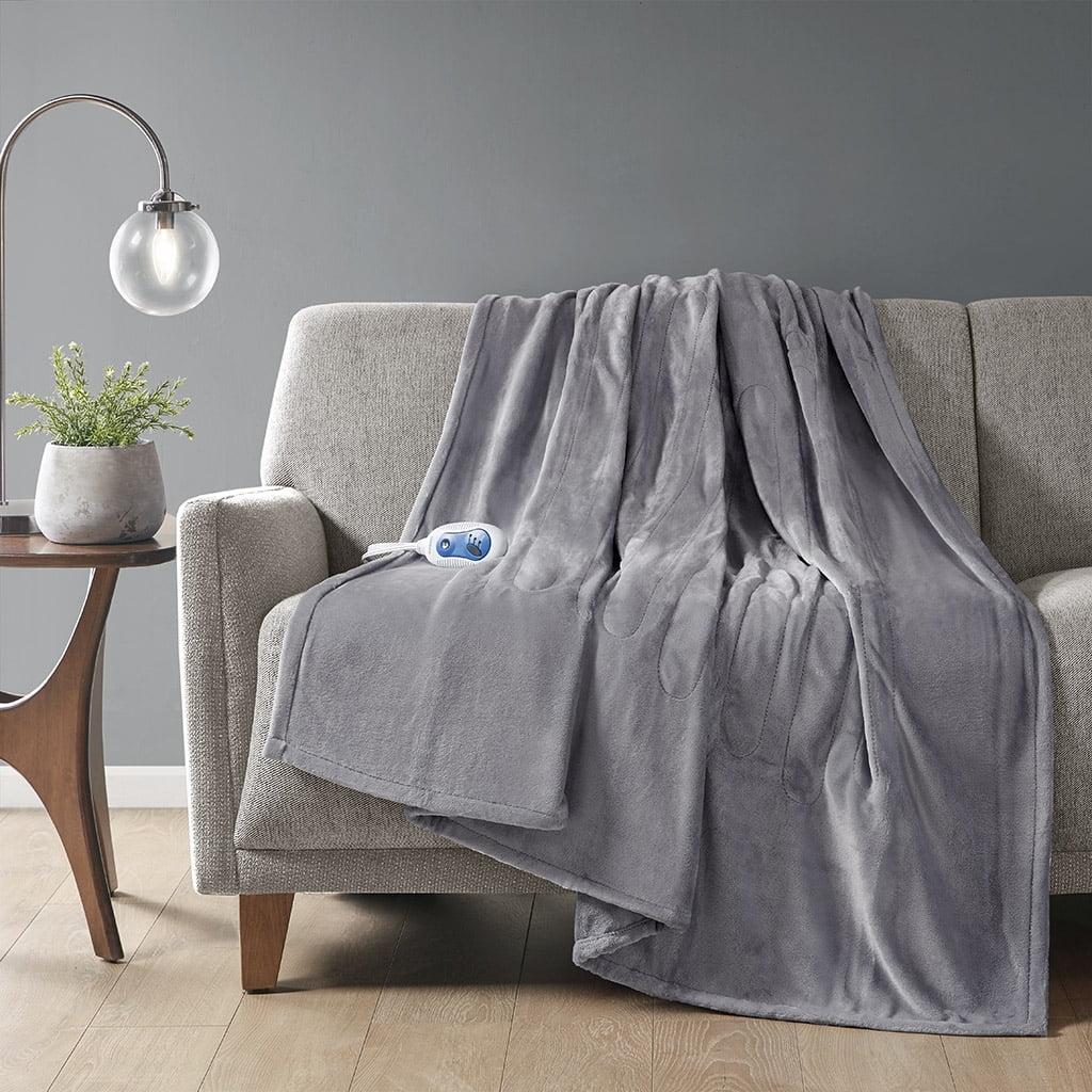 Beautyrest Heated Plush Oversized Throw