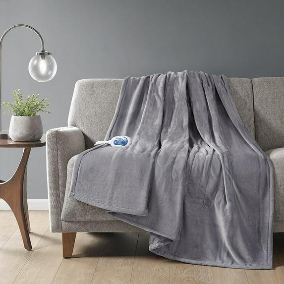 Beautyrest Heated Plush Oversized Throw
