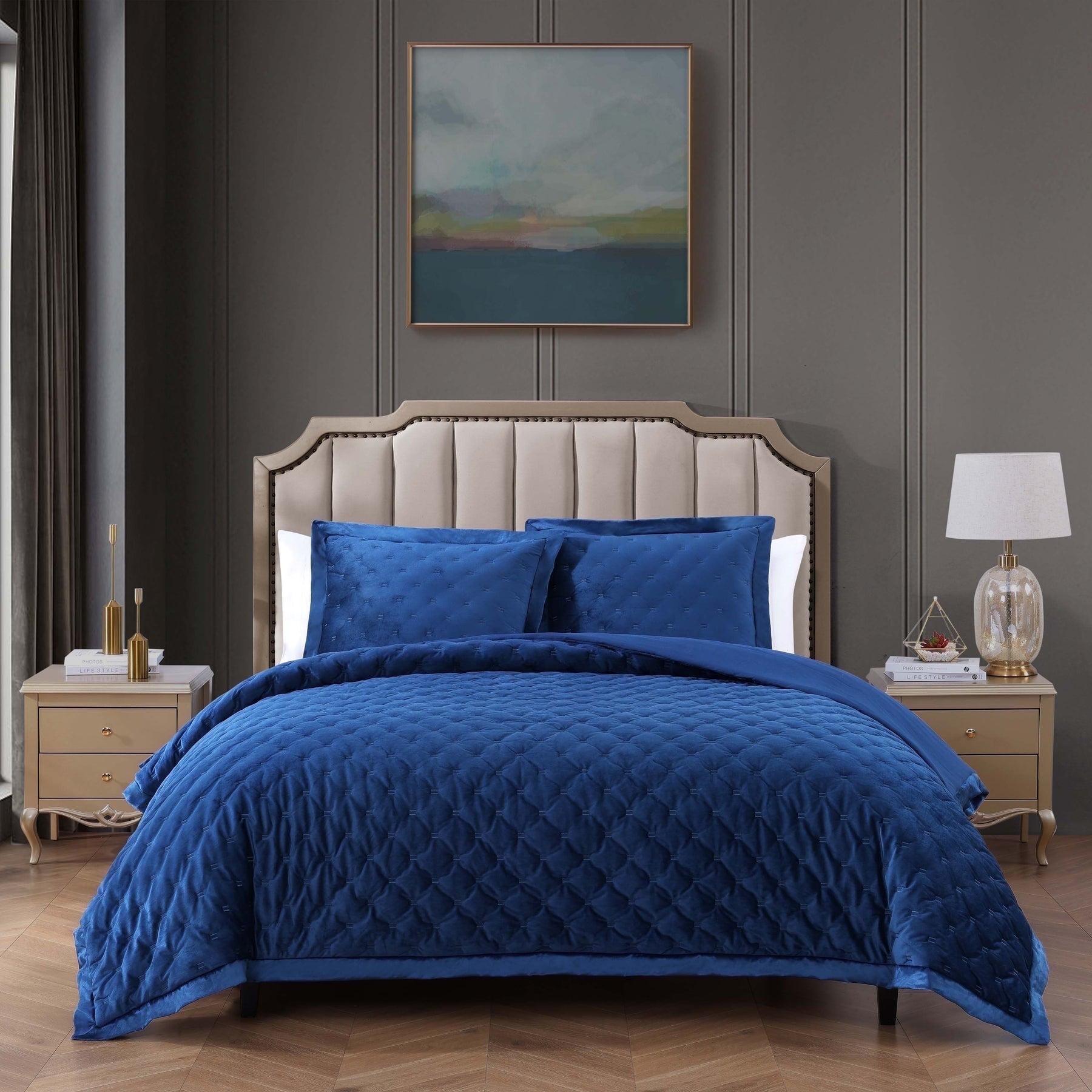BeBeJan Bebejan 3 Piece Velvet Comforter Set