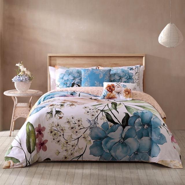 BeBeJan Bebejan Maia 100% Cotton Sateen 5 Piece Reversible Comforter Set