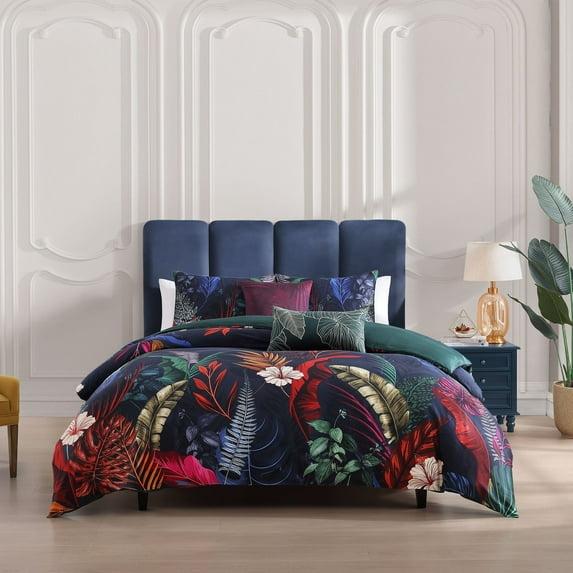BeBeJan Bebejan Paradise 100% Cotton Sateen 5 Piece Reversible Comforter Set